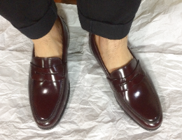 ローファー試着_上から