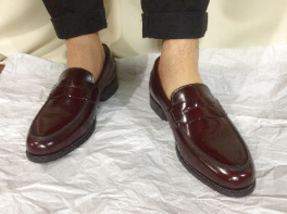 ローファー試着_前から