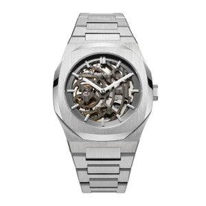 SKBJ01 P701 Automatic Skeleton Watch Silver Case with Silver Bracelet