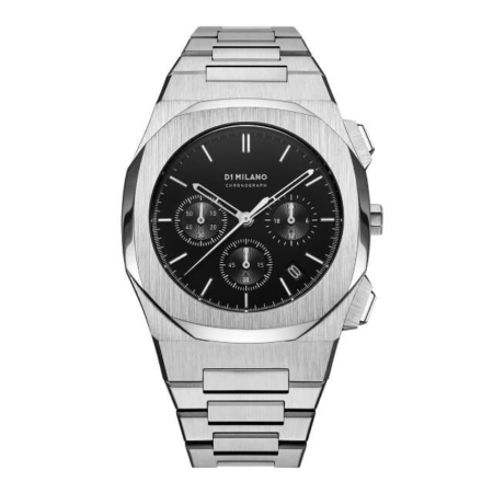 chbj01-2 Chronograph Black with Stainless Steel Bracelet