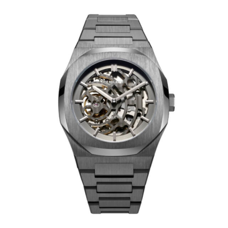 skbj02-2 P701 Automatic Skeleton Watch IP Gun Case with Gun Bracelet