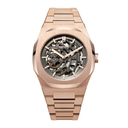 skbj03-2 P701 Automatic Skeleton Watch Rose Gold Case with Rose Gold Bracelet