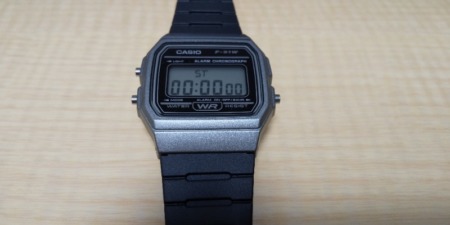 F-91WM-1Bストップウォッチ